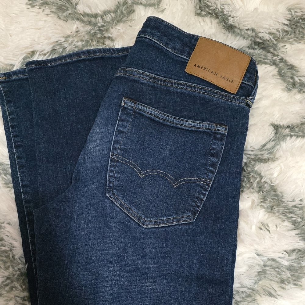 American Eagle Outfitters Dark Blue Straight Jeans